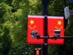 Hikvision surveillance cameras in Shanghai, in 2021. Hikvision surveillance cameras in Shanghai, in 2021.