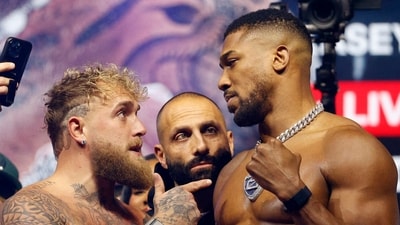 Jake Paul to face Anthony Joshua in heavyweight bout on December 19 at Kaseya Center, Miami. REUTERS/Marco Bello (REUTERS)