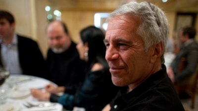 Late financier and convicted sex offender Jeffrey Epstein is seen in this image from the U.S. Justice Department’s file (via REUTERS)