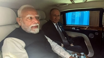 The photo of PM Modi travelling together in a car with Putin after his arrival from Moscow on December 4 had over 34,000 reposts and 214000 likes -- the highest among the eight posts of the prime minister. (ANI/X) The photo of PM Modi travelling together in a car with Putin after his arrival from Moscow on December 4 had over 34,000 reposts and 214000 likes -- the highest among the eight posts of the prime minister. (ANI/X)