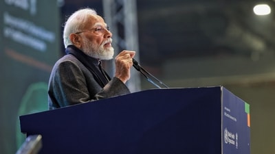 During the visit, he will also pay homage to the martyrs of the Assam movement, a six-year-long violent anti-foreigner agitation that began in 1979. (DPR PMO/ANI) During the visit, he will also pay homage to the martyrs of the Assam movement, a six-year-long violent anti-foreigner agitation that began in 1979. (DPR PMO/ANI)
