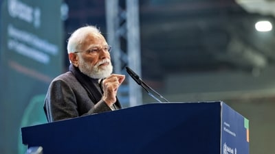 Prime Minister Narendra Modi spoke during the closing ceremony of 2nd WHO Global Summit, in New Delhi on Friday. (DPR PMO) Prime Minister Narendra Modi spoke during the closing ceremony of 2nd WHO Global Summit, in New Delhi on Friday. (DPR PMO)
