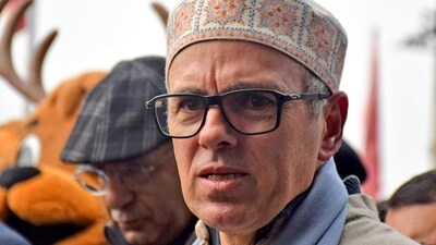 Jammu and Kashmir Chief Minister Omar Abdullah speaks to the media regarding a video of Bihar Chief Minister Nitish Kumar pulling down the veil of a woman doctor. (PTI) Jammu and Kashmir Chief Minister Omar Abdullah speaks to the media regarding a video of Bihar Chief Minister Nitish Kumar pulling down the veil of a woman doctor. (PTI)