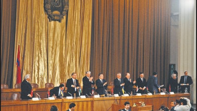 Signature of the Treaty Creating the Commonwealth of Independent States (Getty Images) Signature of the Treaty Creating the Commonwealth of Independent States (Getty Images)