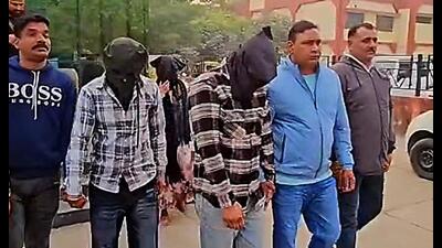 The arrests came following a complaint lodged by a truck driver from Himachal Pradesh on December 15 (HT Photo) The arrests came following a complaint lodged by a truck driver from Himachal Pradesh on December 15 (HT Photo)