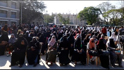 The debate has been diverted to a predictably shrill one about the veil. This is a red herring — it is actually irrelevant whether you support the hijab or you do not. (HT Archive) The debate has been diverted to a predictably shrill one about the veil. This is a red herring — it is actually irrelevant whether you support the hijab or you do not. (HT Archive)