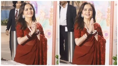 Nita Ambani attends the Dhirubhai Ambani International School annual day. (Instagram) Nita Ambani attends the Dhirubhai Ambani International School annual day. (Instagram)