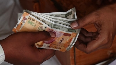 The rupee is heading towards its sharpest yearly fall since 2022. (AFP) The rupee is heading towards its sharpest yearly fall since 2022. (AFP)