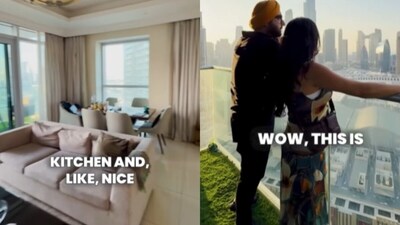 A video showed how a Karol Bagh man lived in a Burj Khalifa facing Dubai apartment while paying ₹5 lakh as monthly rent. (Instagram/shenaztreasury) A video showed how a Karol Bagh man lived in a Burj Khalifa facing Dubai apartment while paying ₹5 lakh as monthly rent. (Instagram/shenaztreasury)