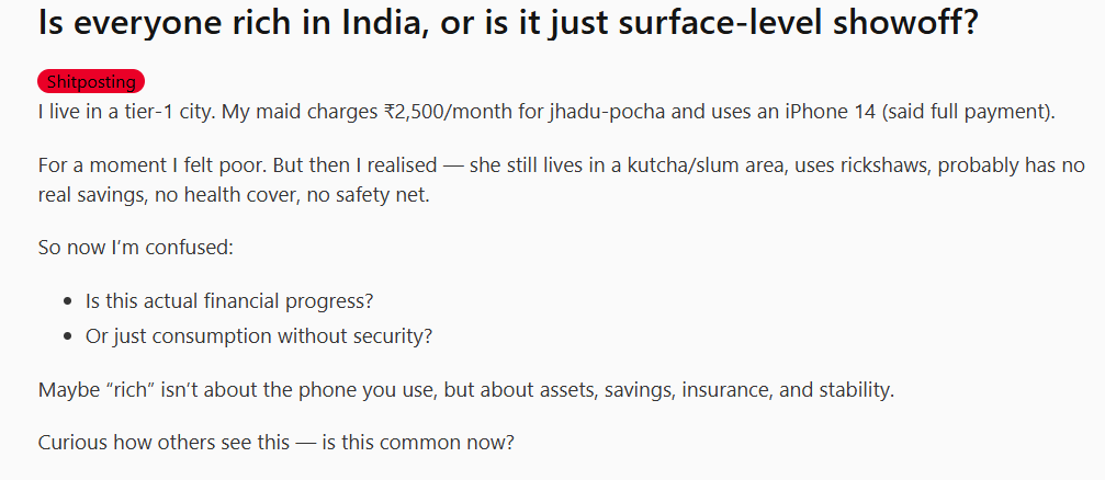 A post shared by a Reddit user. (Screengrab (Reddit)) A post shared by a Reddit user. (Screengrab (Reddit))