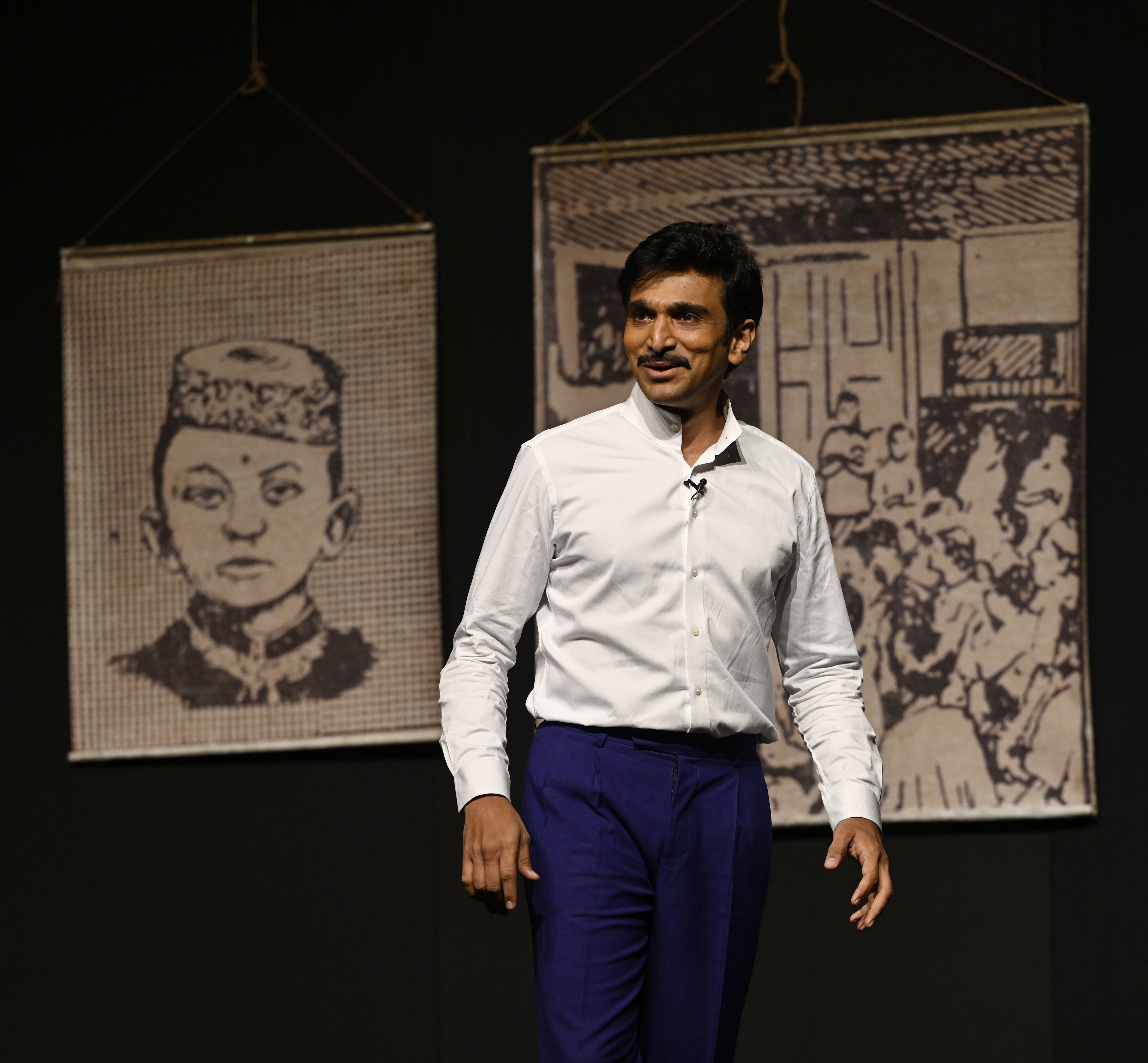 Pratik Gandhi performing during the play Mohan Ka Masala at Repertwahr Festival in Lucknow (Photo: Deepak Gupta/HT) Pratik Gandhi performing during the play Mohan Ka Masala at Repertwahr Festival in Lucknow (Photo: Deepak Gupta/HT)