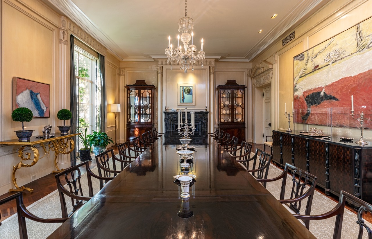 The Winnicks spared no expense on the renovation, employing artisans from Europe. The Winnicks spared no expense on the renovation, employing artisans from Europe.