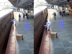 South Western Railway shared the video of the incident on X.