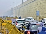 The curbs target BS-III and BS-IV vehicles during severe pollution episodes, triggered when AQI exceeds 450 under GRAP norms. (Sakib Ali/HT) The curbs target BS-III and BS-IV vehicles during severe pollution episodes, triggered when AQI exceeds 450 under GRAP norms. (Sakib Ali/HT)