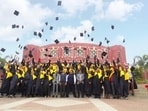 The highlight of the second day was the re-graduation ceremony, where alumni once again wore graduation robes, reliving moments of pride and nostalgia. (HT PHOTO)