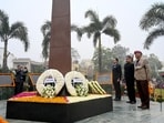 Tributes were paid to 44 martyrs from Gautam Budh Nagar. (Sunil Ghosh/HT Photo)