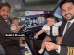 A heartwarming video showed an Indian pilot flying with his little son for the first time. A heartwarming video showed an Indian pilot flying with his little son for the first time.