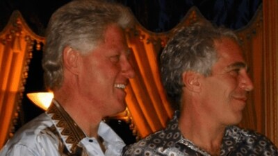 This undated photo released by the U.S. Department of Justice shows former President Bill Clinton and Jeffrey Epstein (AP) This undated photo released by the U.S. Department of Justice shows former President Bill Clinton and Jeffrey Epstein (AP)