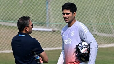 India ODI and Test captain Shubman Gill and Ajit Agarkar interact. (AFP) India ODI and Test captain Shubman Gill and Ajit Agarkar interact. (AFP)