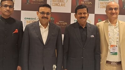 Credai has urged the government to revisit the definition of affordable housing and extend tax incentives to developers in the Union Budget 2026. (From L to R: Gaurav Gupta, secretary; Shekhar Patel, president; G Ram Reddy, president-elect and Deepak Kapoor, media convenor) Credai has urged the government to revisit the definition of affordable housing and extend tax incentives to developers in the Union Budget 2026. (From L to R: Gaurav Gupta, secretary; Shekhar Patel, president; G Ram Reddy, president-elect and Deepak Kapoor, media convenor)