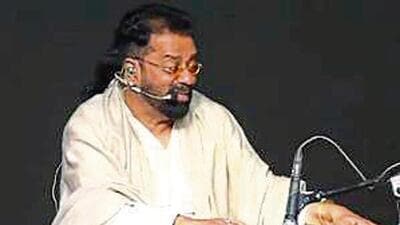 Hariharan performing at the Bhatkhande event in Lucknow on Saturday. (SOURCED ) Hariharan performing at the Bhatkhande event in Lucknow on Saturday. (SOURCED )