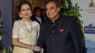 At the DAIS annual celebration, Nita Ambani spoke about family values and described Mukesh Ambani as her biggest strength. (PTI) At the DAIS annual celebration, Nita Ambani spoke about family values and described Mukesh Ambani as her biggest strength. (PTI)