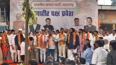 Several prominent leaders from MVA alliance either joined or are set to join BJP and NCP, bolstering the Mahayuti’s organisational base in Pimpri-Chinchwad. (HT) Several prominent leaders from MVA alliance either joined or are set to join BJP and NCP, bolstering the Mahayuti’s organisational base in Pimpri-Chinchwad. (HT)