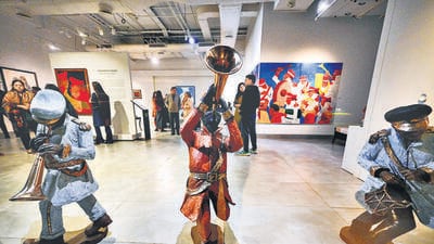The event featured up to seven-decade-old art. (Parveen Kumar/HT Photo) The event featured up to seven-decade-old art. (Parveen Kumar/HT Photo)