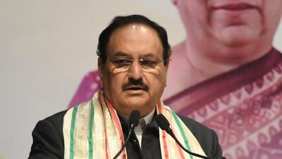 Union health minister JP Nadda at the KGMU convocation in Lucknow on Saturday. (HT PHOTO) Union health minister JP Nadda at the KGMU convocation in Lucknow on Saturday. (HT PHOTO)
