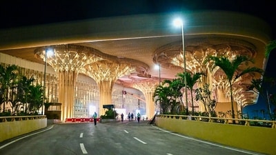 An inside view of the new terminal building of the Lokapriya Gopinath Bardoloi International Airport in Guwahati. (@narendramodi) An inside view of the new terminal building of the Lokapriya Gopinath Bardoloi International Airport in Guwahati. (@narendramodi)