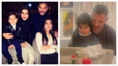Priya Sachdev shared an old video of Sunjay Kapur reading a book to their son.