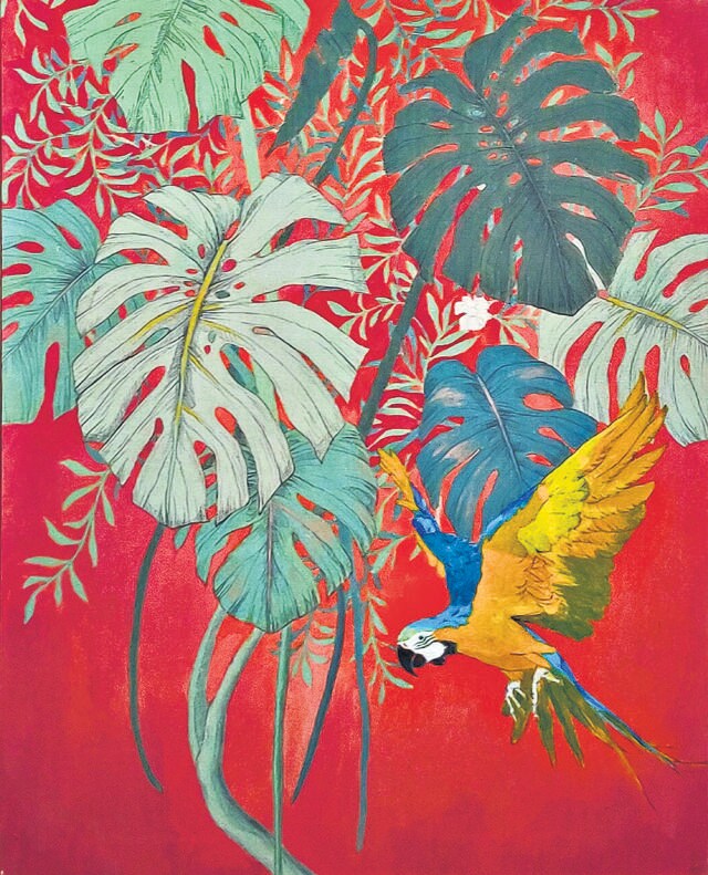 Seung Eun Lee’s painting, A Glimpse of Bali. (Vikram Jit Singh) Seung Eun Lee’s painting, A Glimpse of Bali. (Vikram Jit Singh)