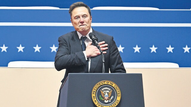 Elon Musk, of the dictator salute, doge coin, and broligarchy. (AFP) Elon Musk, of the dictator salute, doge coin, and broligarchy. (AFP)