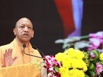 Chief minister Yogi Adityanath at the Yuva Sahakar Sammelan in Lucknow on Sunday. (HT Photo) Chief minister Yogi Adityanath at the Yuva Sahakar Sammelan in Lucknow on Sunday. (HT Photo)