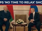 Belarusian President Alexander Lukashenko was seen sitting beside Russian President Vladimir Putin at the Supreme Eurasian Economic Council meeting in St Petersburg Belarusian President Alexander Lukashenko was seen sitting beside Russian President Vladimir Putin at the Supreme Eurasian Economic Council meeting in St Petersburg