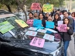 Members of 'Aravalli Bachao Sanstha' stage a demonstration as part of the Save Aravalli movement, near the residence of Haryana minister Rao Narbir Singh, in Gurugram. Members of 'Aravalli Bachao Sanstha' stage a demonstration as part of the Save Aravalli movement, near the residence of Haryana minister Rao Narbir Singh, in Gurugram.