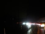 Vehicles move slowly in traffic as power outages darken the streets, in San Francisco, Saturday, Dec. 20, 2025. (AP Photo/Jeff Chiu) Vehicles move slowly in traffic as power outages darken the streets, in San Francisco, Saturday, Dec. 20, 2025. (AP Photo/Jeff Chiu)