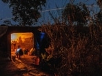 Thai resident cooks in a shelter while Thai military fires artillery towards Cambodia, Saturday, Dec. 20, 2025, in Surin province, Thailand. Thai resident cooks in a shelter while Thai military fires artillery towards Cambodia, Saturday, Dec. 20, 2025, in Surin province, Thailand.