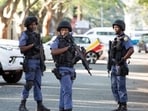 Police in Johannesburg, South Africa.