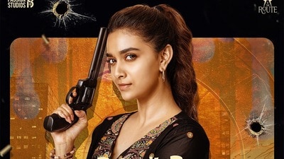 రివాల్వర్ రీటా మూవీ పోస్టర్ లో కీర్తి సురేష్ (x/Netflix_INSouth) రివాల్వర్ రీటా మూవీ పోస్టర్ లో కీర్తి సురేష్ (x/Netflix_INSouth)