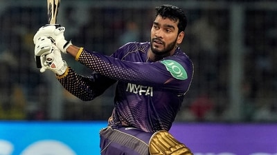 Venkatesh Iyer has bought by Royal Challengers Bengaluru for ₹7 crore. (PTI) Venkatesh Iyer has bought by Royal Challengers Bengaluru for ₹7 crore. (PTI)