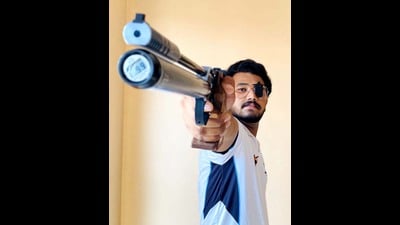 Puneetpal Singh won a bronze medal in the 10-metre standard pistol mixed event at the 68th National Shooting Championship 2025 in Delhi. (HT Photo) Puneetpal Singh won a bronze medal in the 10-metre standard pistol mixed event at the 68th National Shooting Championship 2025 in Delhi. (HT Photo)