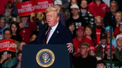 Mr Trump also instigated tough trade policies , though the world economy remained remarkably resilient and is forecast to grow by around 3% in 2025 (Bloomberg) Mr Trump also instigated tough trade policies , though the world economy remained remarkably resilient and is forecast to grow by around 3% in 2025 (Bloomberg)