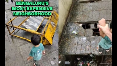 The video struck a chord with Bengalureans, many of whom said the visuals reflected their everyday experience. (Instagram/@caleb_friesen) The video struck a chord with Bengalureans, many of whom said the visuals reflected their everyday experience. (Instagram/@caleb_friesen)