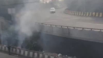 No casualties have been reported in the incident. (Screengrab from PTI video) No casualties have been reported in the incident. (Screengrab from PTI video)