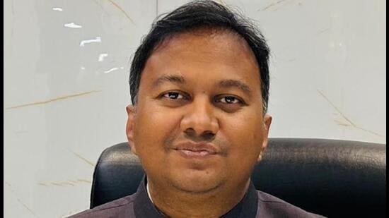 BJP spokesperson Ajay Sah accused the Hemant Soren government of orchestrating corruption in the Jal Jeevan Mission (HT Photo)