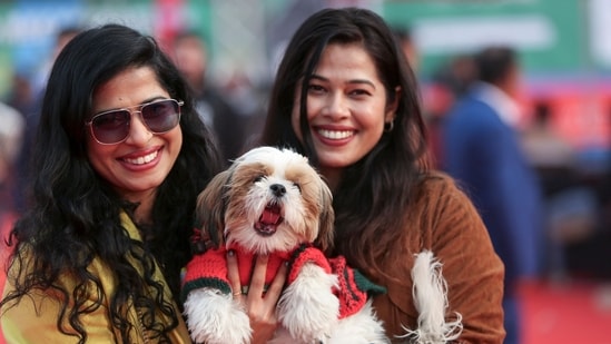 Pet parents had a gala time with their furry babies at Pet Fed 2025 held recently in NSIC Exhibition Grounds, Okhla. (Photo: PTI)