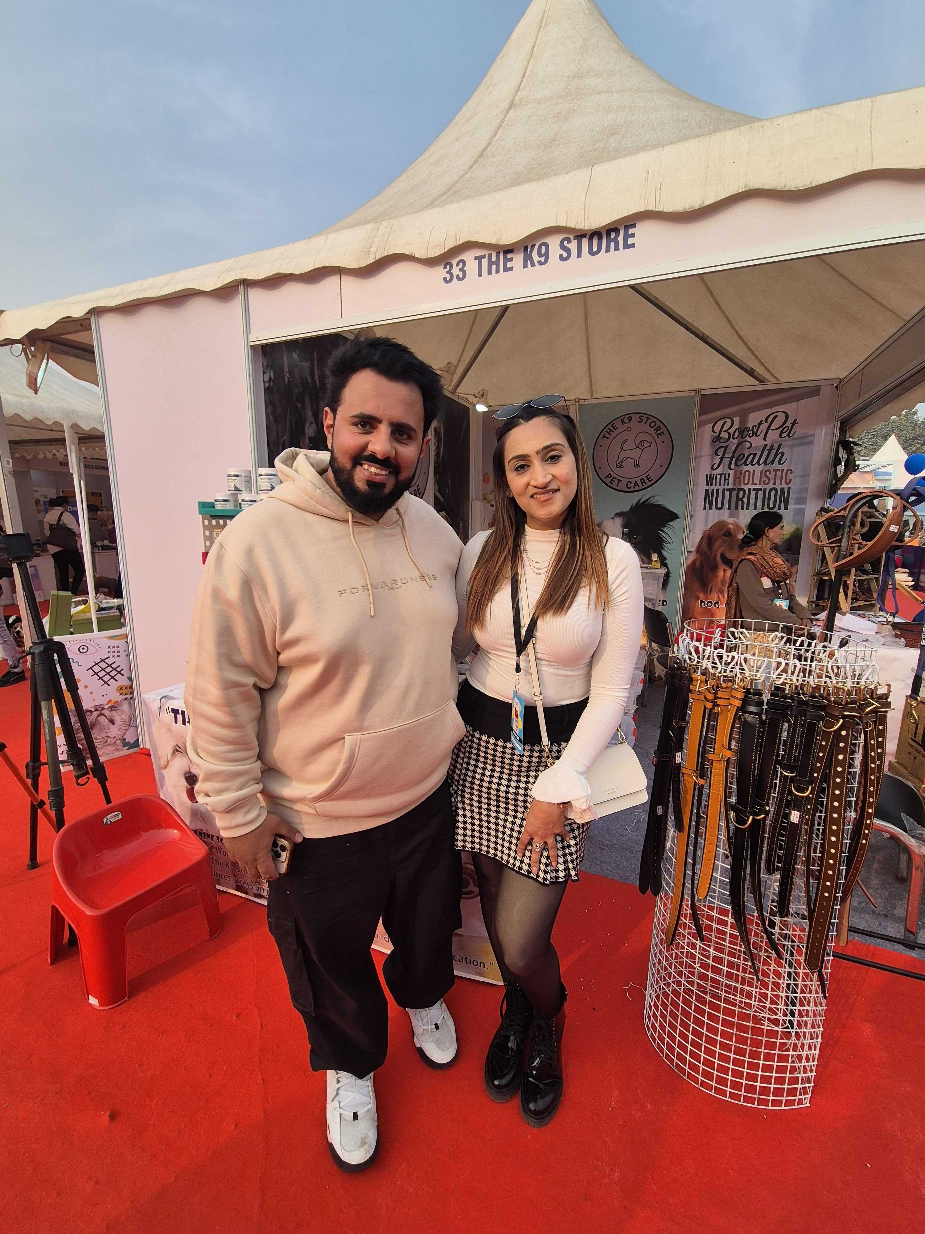 Insta influencer @namitaology and Rottweiler Bubzee’s parents, Rahul and Namita Kohli answered several queries of pet owners who turned up to meet them at their stall in Pet Fed. (Photo: Henna Rakheja/HT) Insta influencer @namitaology and Rottweiler Bubzee’s parents, Rahul and Namita Kohli answered several queries of pet owners who turned up to meet them at their stall in Pet Fed. (Photo: Henna Rakheja/HT)