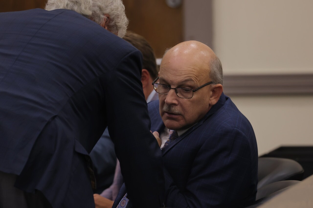 Weldon Boyd's lawyer Kenneth Moss, right, during a courtroom hearing in July. Weldon Boyd's lawyer Kenneth Moss, right, during a courtroom hearing in July.