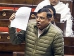New Delhi, Dec 12 (ANI): AAP MP Sanjay Singh speaks in Rajya Sabha during the winter session of Parliament, in New Delhi on Friday. (Sansad TV/ANI Video Grab)